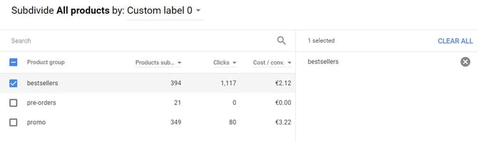 étiquettes-personnalisées-groupe-de-produits-subdivision-adwords