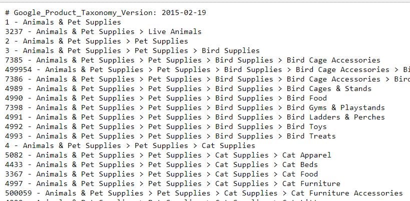 catégorie-de-produits-google-taxonomie