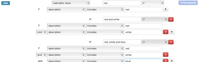 datafeedwatch ajoute une couleur de valeur statique