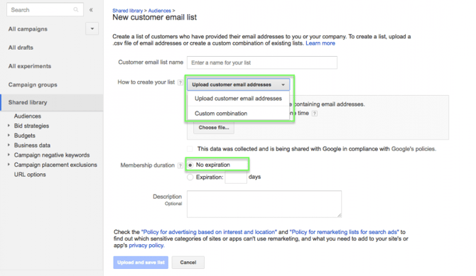 match-de-client-google-liste-de-téléchargement-google-shopping