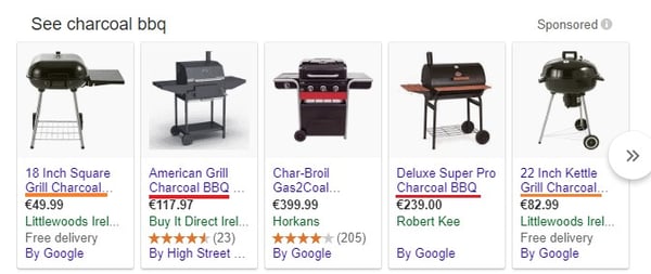 optimisation du titre des produits google shopping