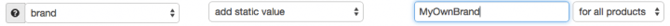 valeur statique de la marque datafeedwatch